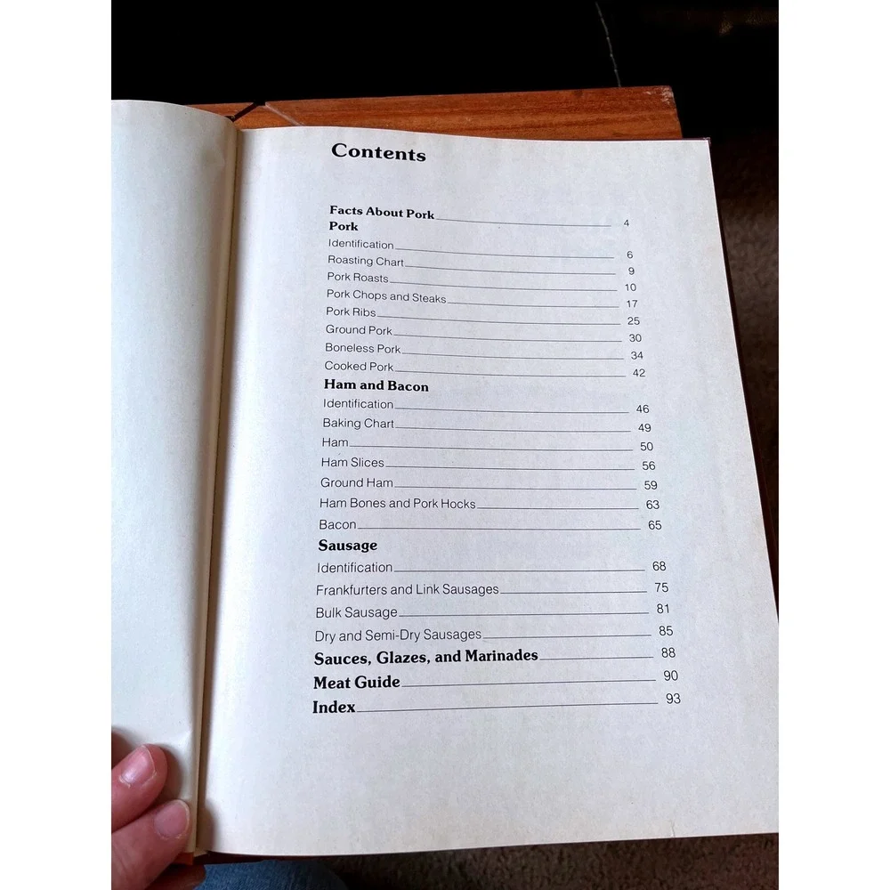 Better Homes and Gardens Pork‎ Sausage Ham Cookbook Recipes Vintage 1979
